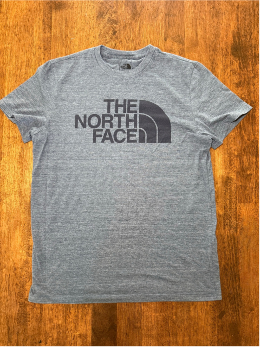 Men's The North Face Short Sleeve Tee, Size M, Blue/Grey and Black
